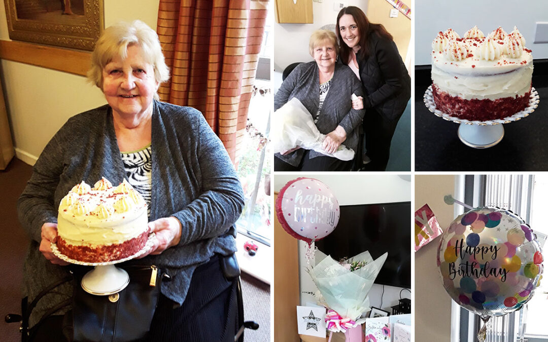 Birthday wishes for Hazel at Hengist Field Care Home