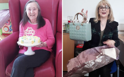 Birthday wishes for Rita and Neli at Hengist Field Care Home