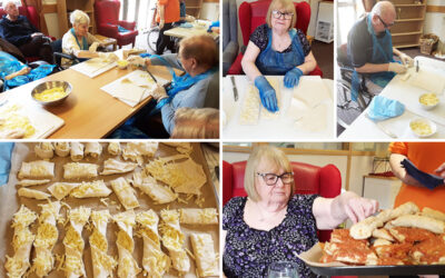 Cookery Club cheese treats at Hengist Field Care Home