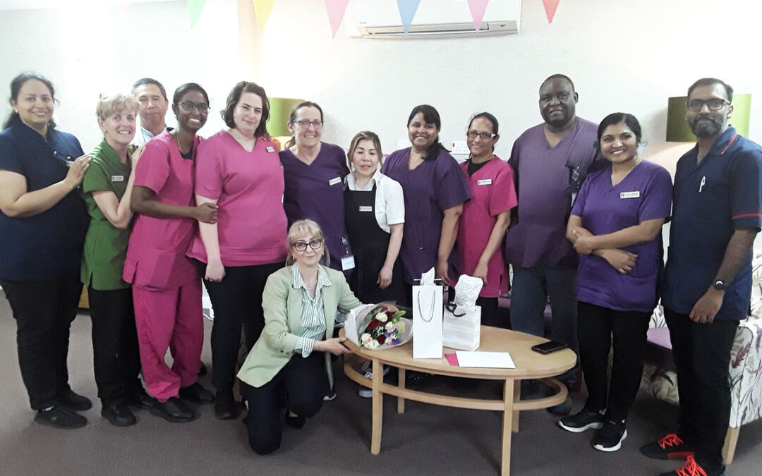 60th birthday wishes for Sharon at Hengist Field Care Home