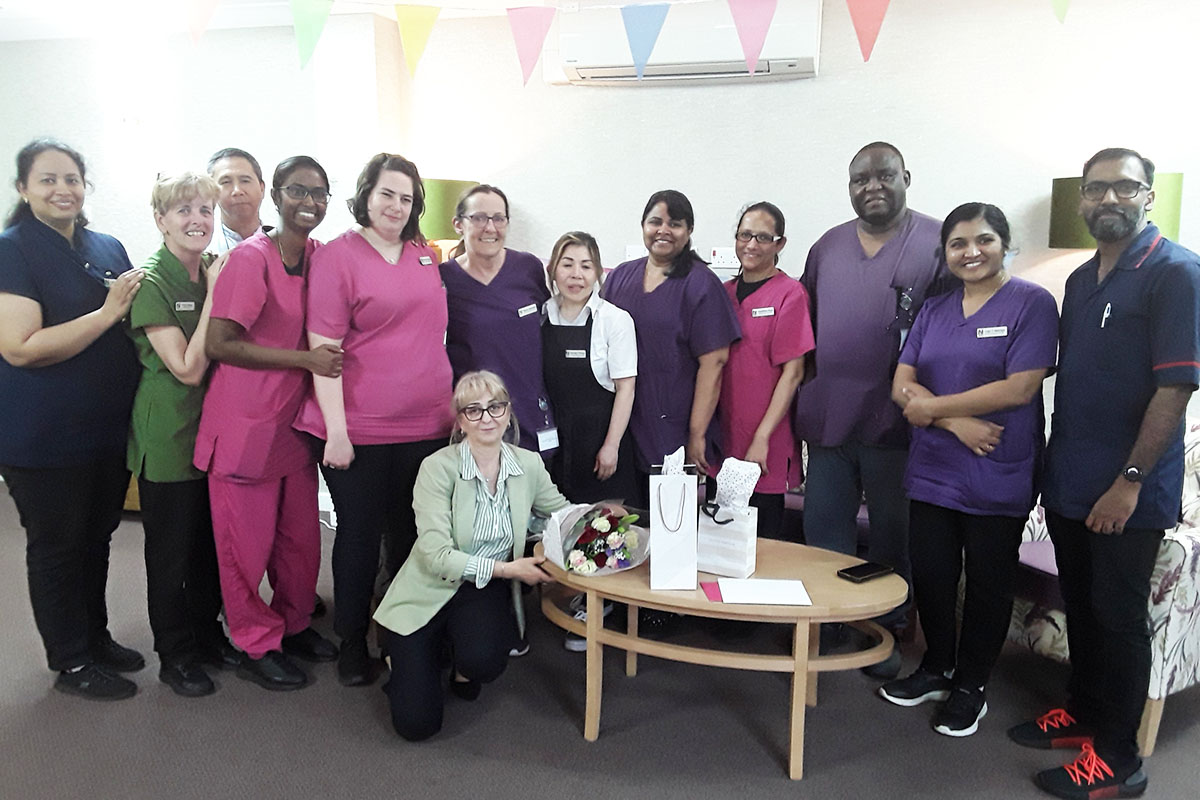 60th birthday wishes for Sharon at Hengist Field Care Home